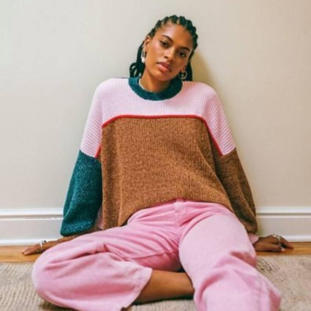 Urban Outfitters soft color block sweater